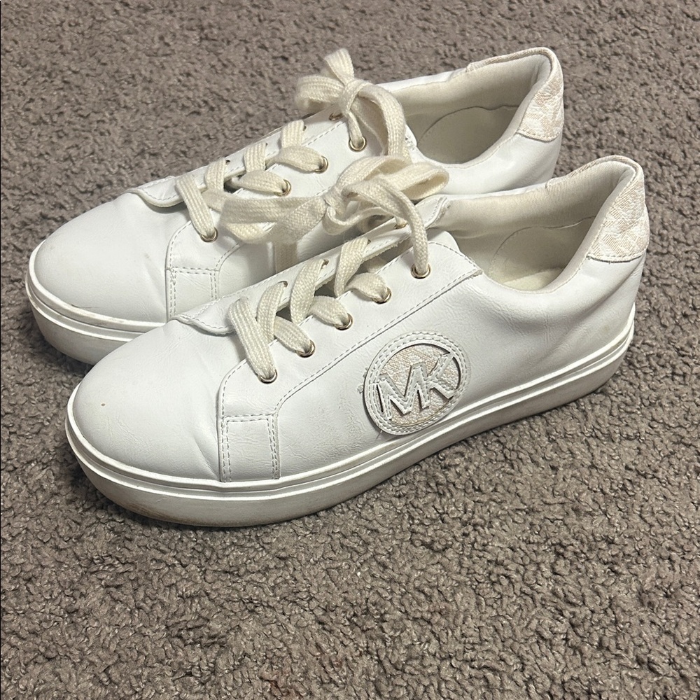 Michael Kors White and Cream Women's Sneakers